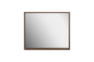 36" Rectangular Framed Mirror - Walnut