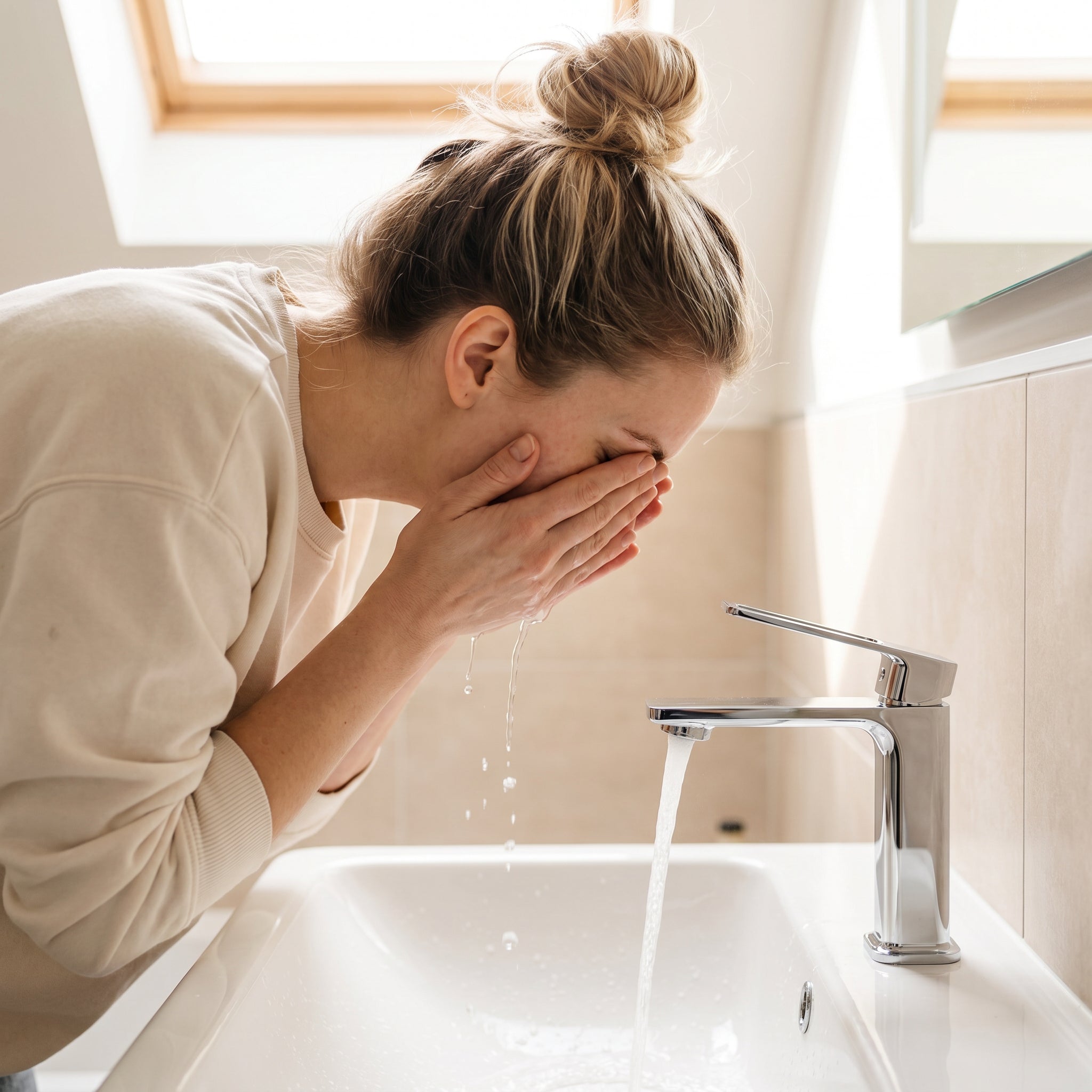 Robinet de Lavabo de Salle de Bains à 1 Poignée Athena en Chromé
