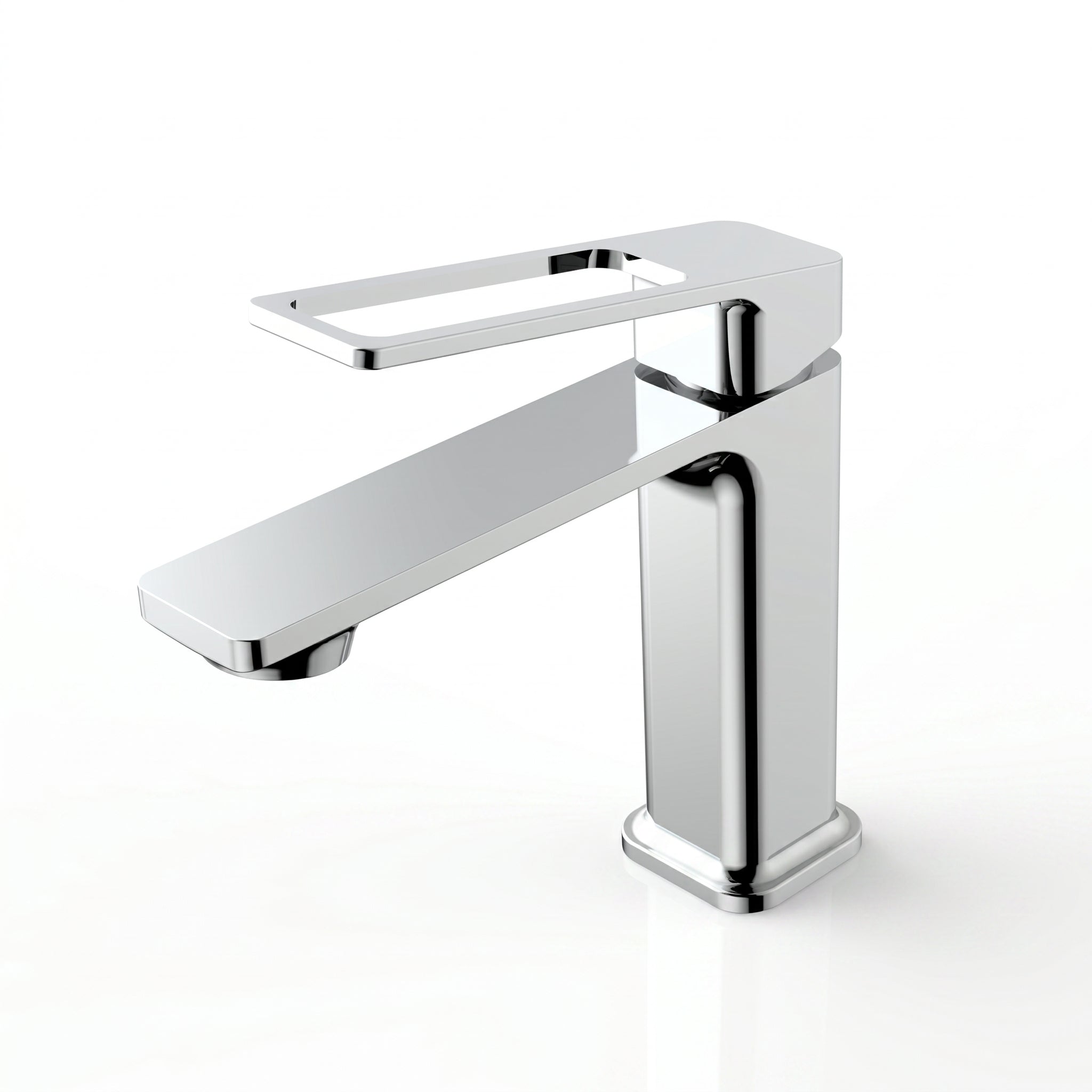 Robinet de Lavabo de Salle de Bains à 1 Poignée Athena en Chromé