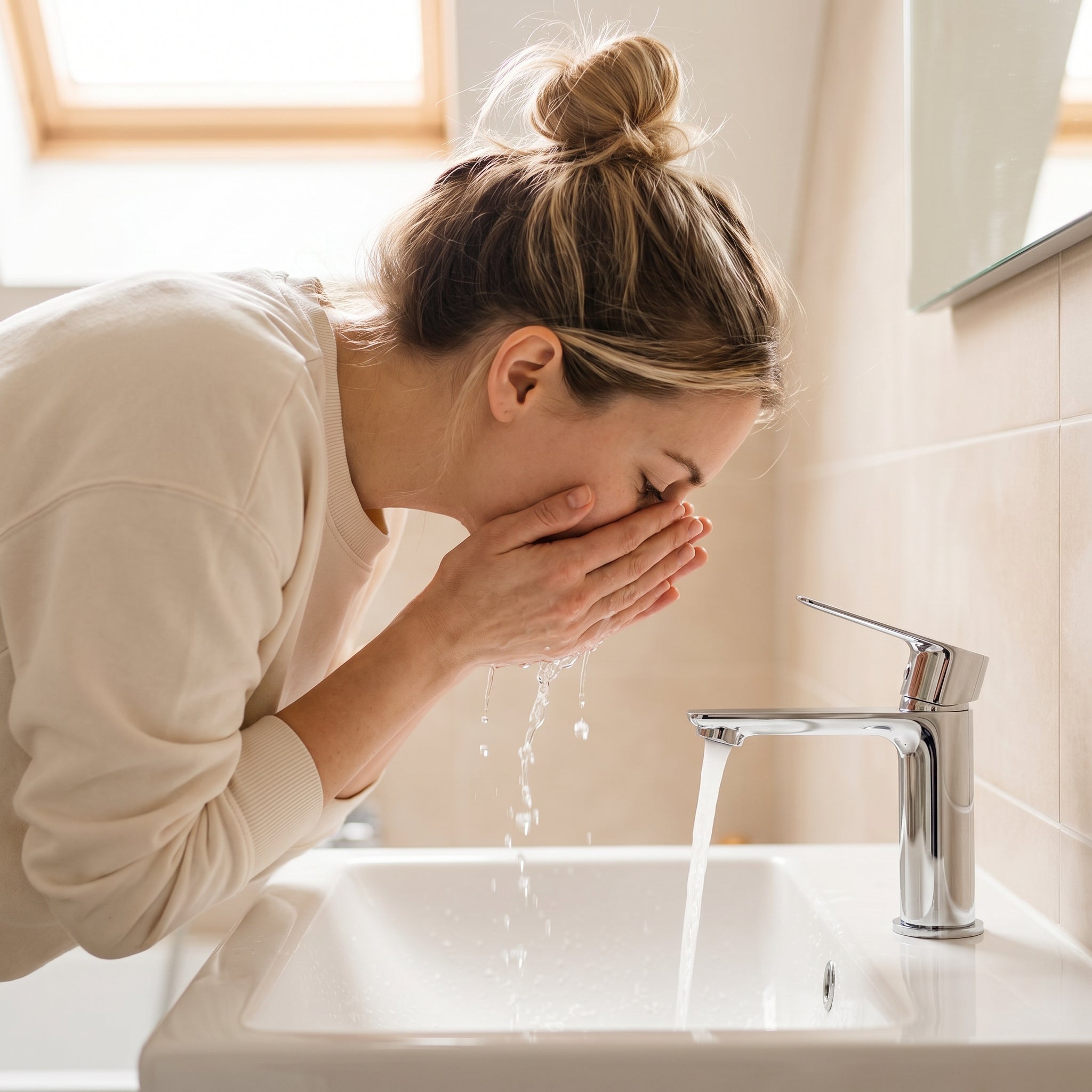 Robinet de Lavabo de Salle de Bains à 1 Poignée Livadia en Chromé