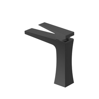 Bari Single Handle Bathroom Sink Faucet in Matte Black