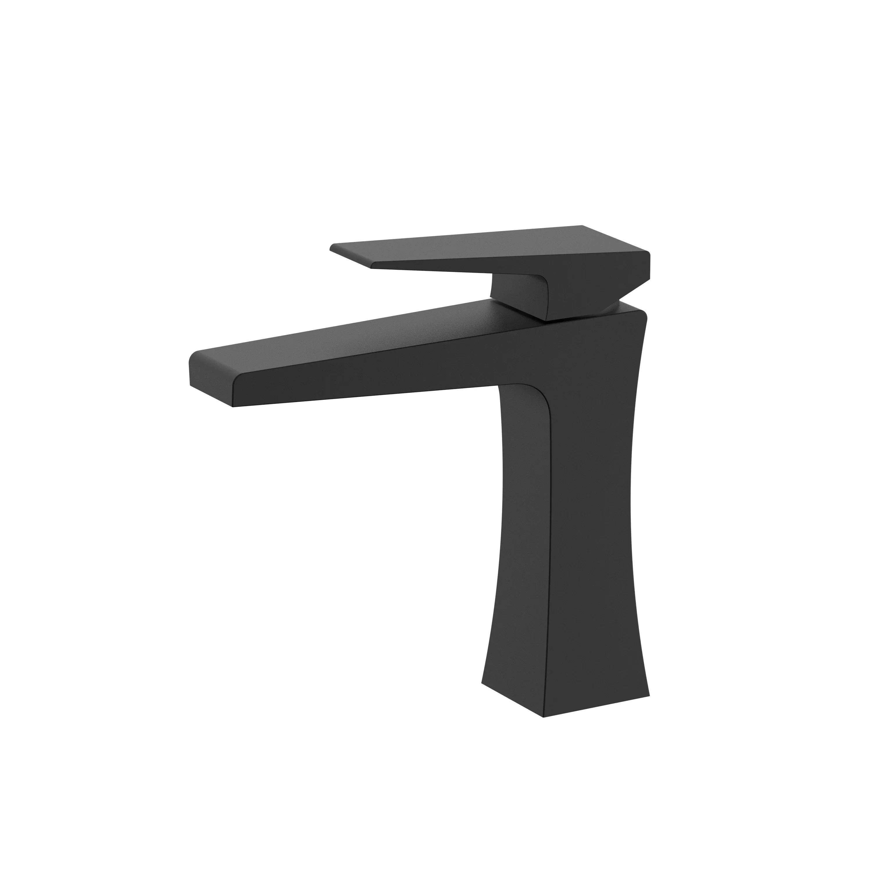 Bari Single Handle Bathroom Sink Faucet in Matte Black