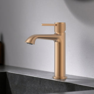 Reggio Single Handle Bathroom Sink Faucet in Rose Gold