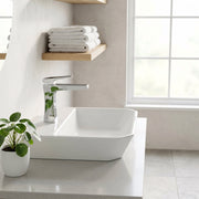 Bari Single Handle Bathroom Sink Faucet in Chrome