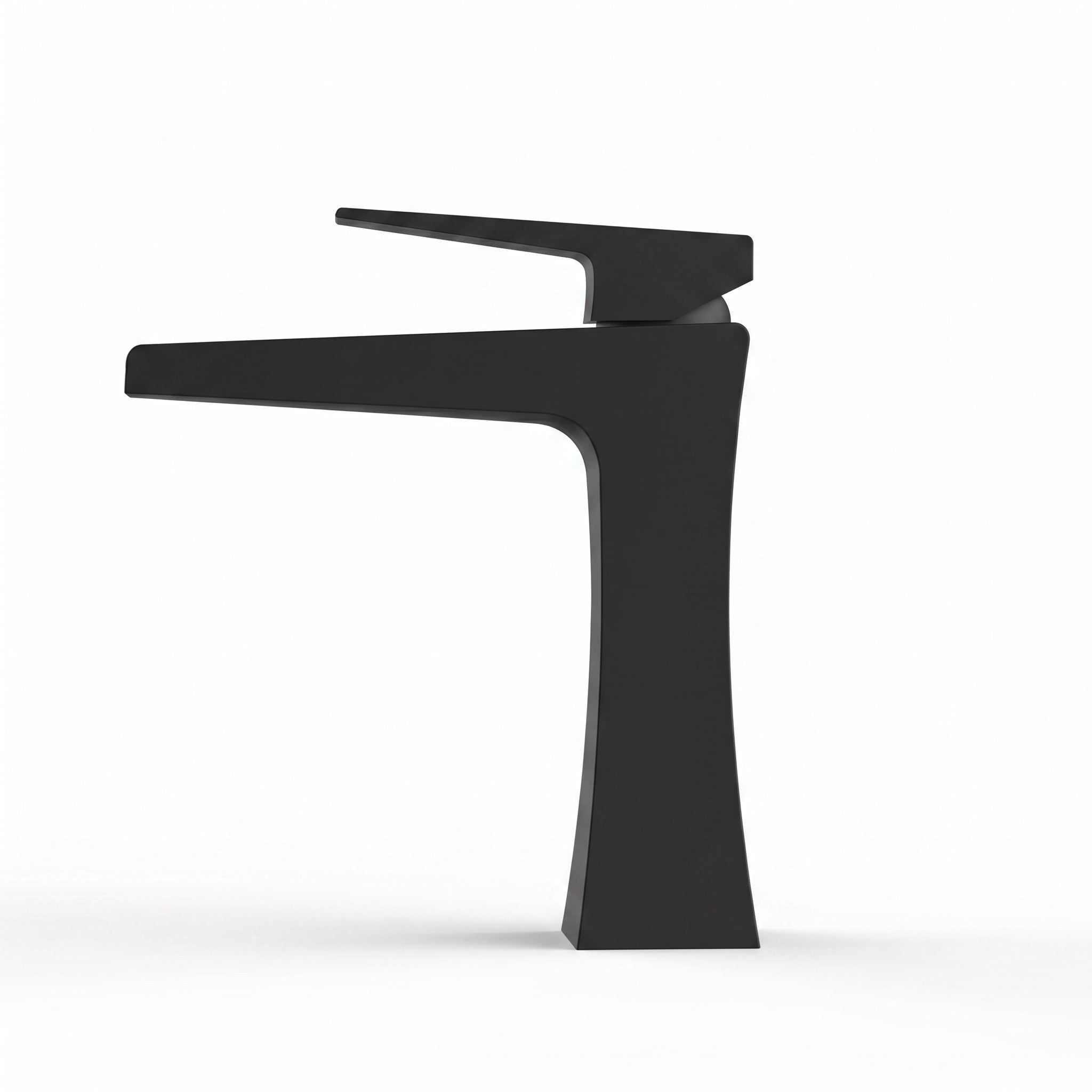 Bari Single Handle Bathroom Sink Faucet in Matte Black
