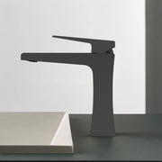 Bari Single Handle Bathroom Sink Faucet in Matte Black