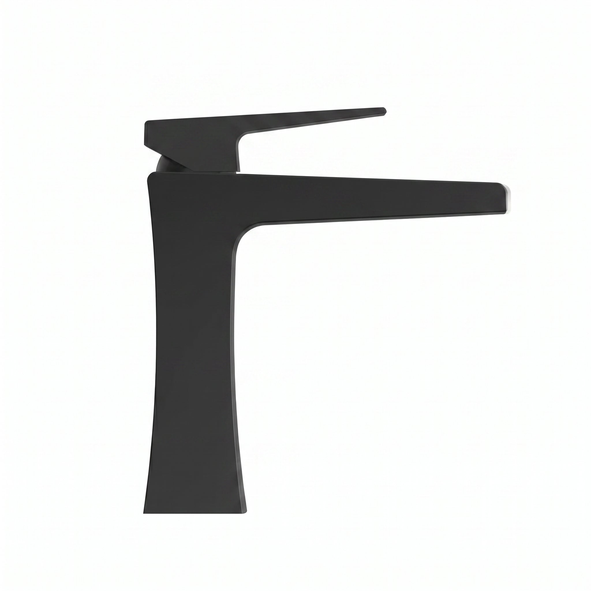 Bari Single Handle Bathroom Sink Faucet in Matte Black