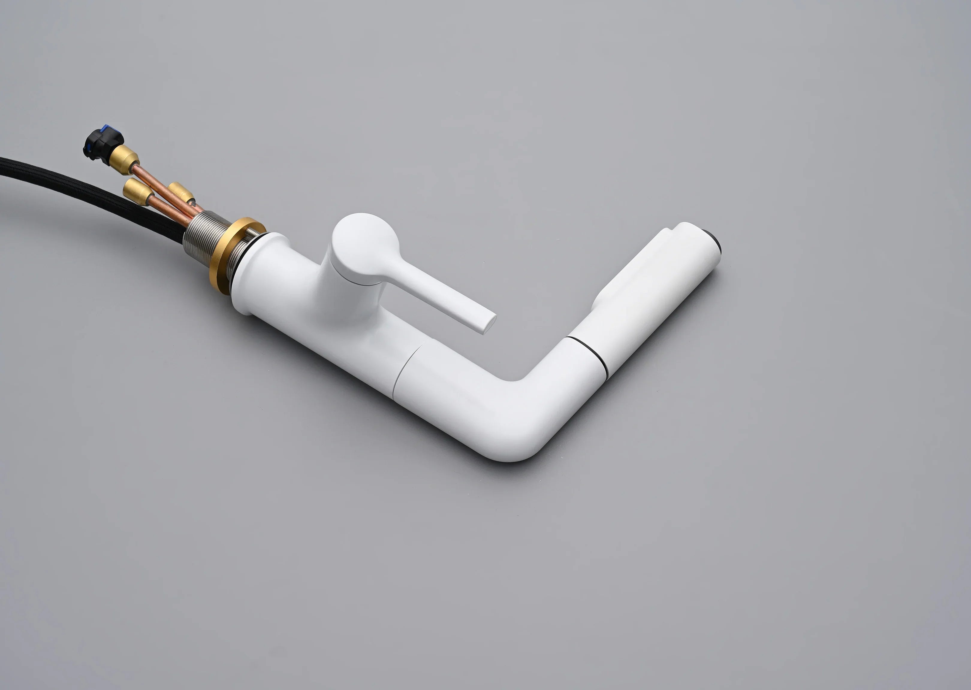 Fontaine Single Handle Bathroom Sink Faucet in White