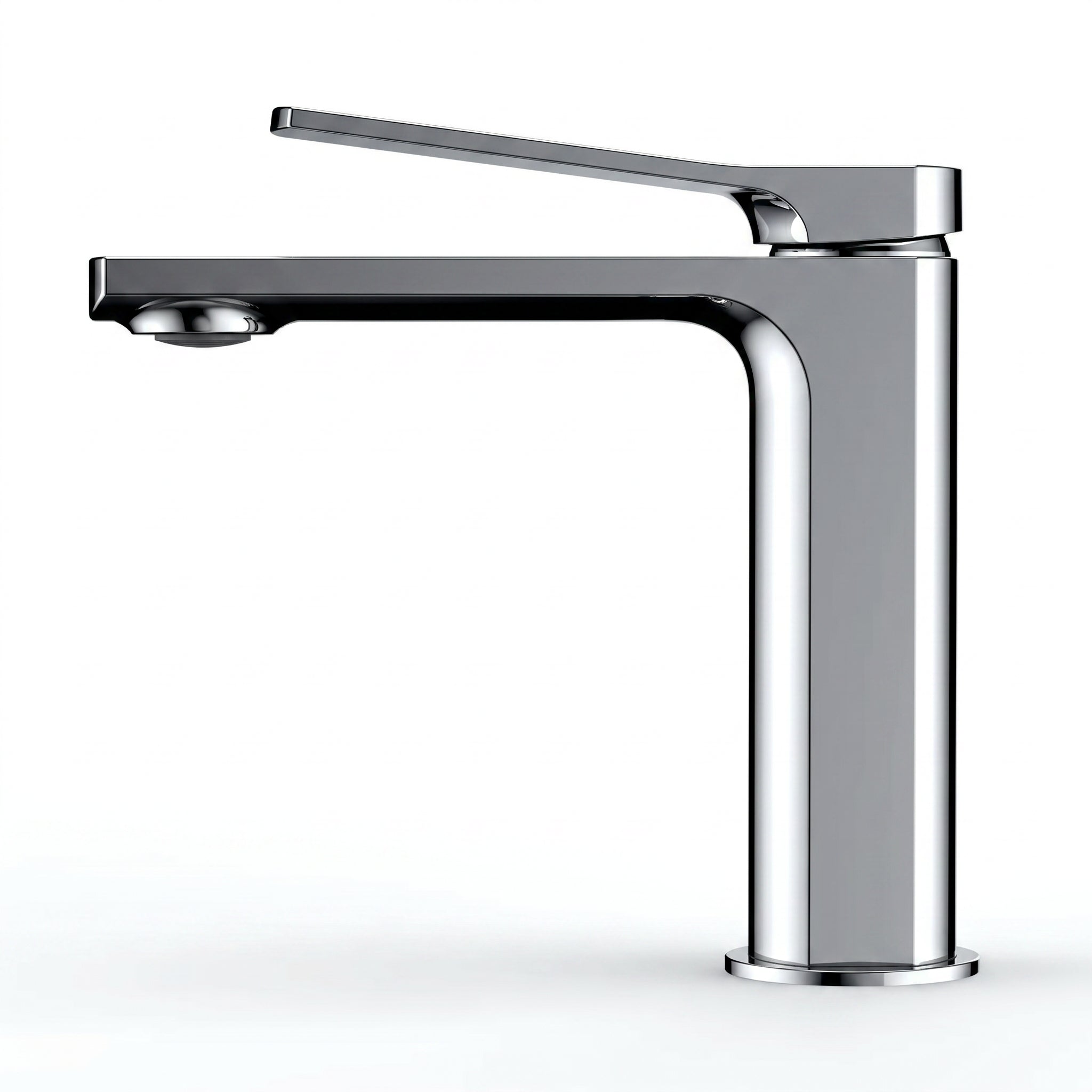 Robinet de Lavabo de Salle de Bains à 1 Poignée Idaho en Chromé