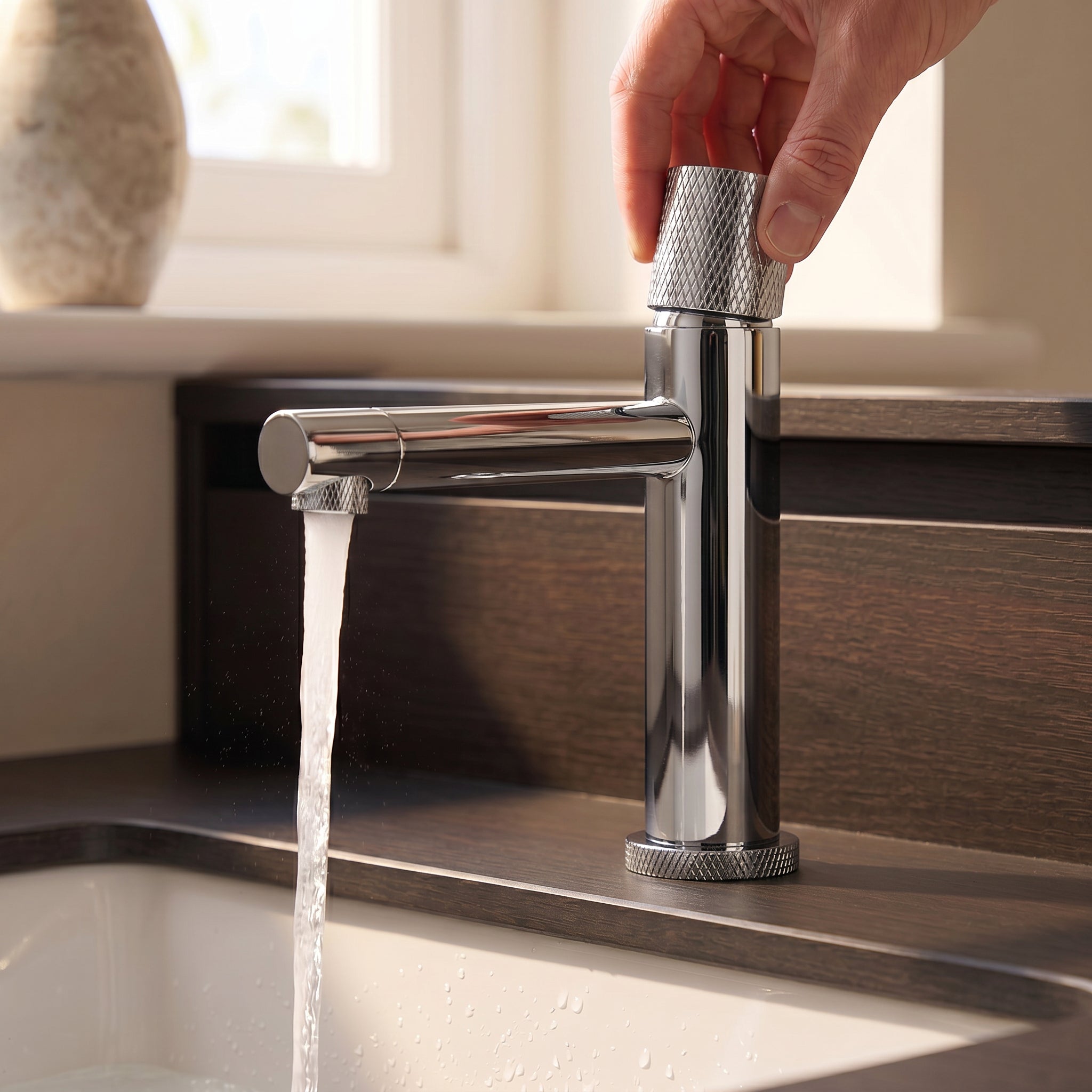 Robinet de Lavabo de Salle de Bains à 1 Poignée Sorento en Chrome