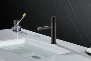Sorento Single Handle Bathroom Sink Faucet in Matte Black