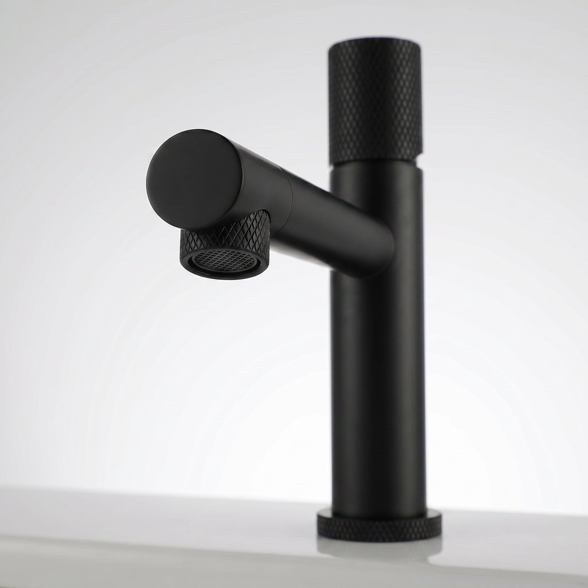 Robinet de Lavabo de Salle de Bains à 1 Poignée Sorento en Noir Mat