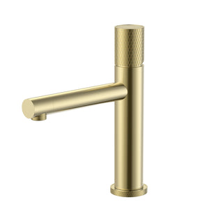 Sorrento Single Handle Bathroom Sink Faucet in Brushed Gold