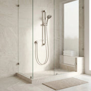 Bonn Brushed Nickel 4-Piece Slide Bar Shower Combo