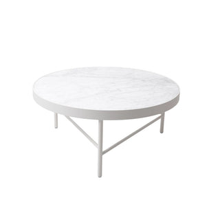 Blake Coffee Table - Carrara White Marble Top