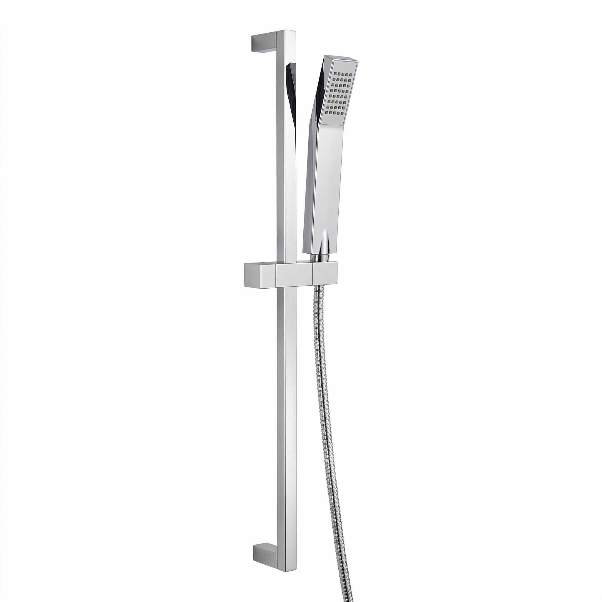 Camellia Sliding Rail Handheld Shower Set - Polished Chrome