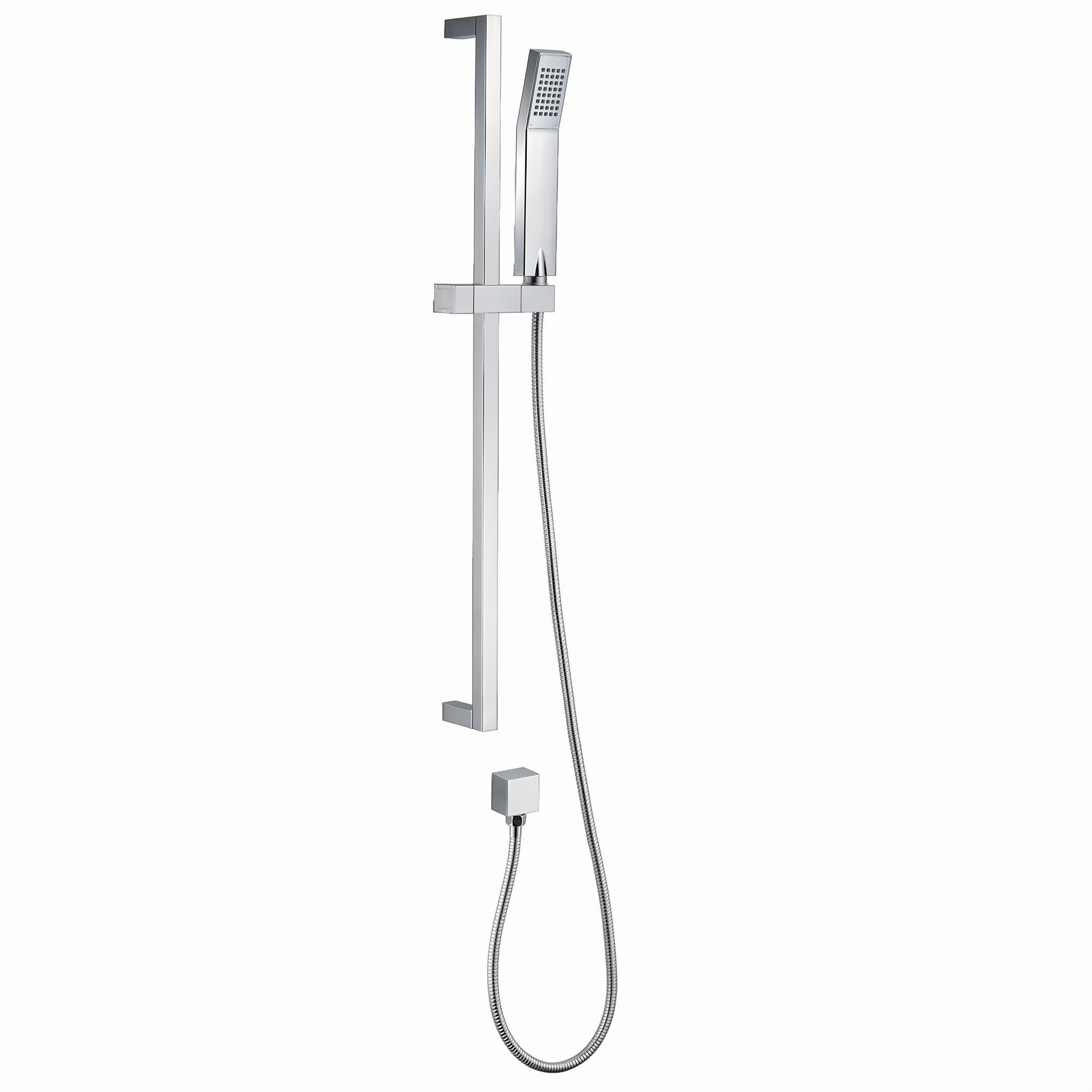 Camellia Sliding Rail Handheld Shower Set - Polished Chrome