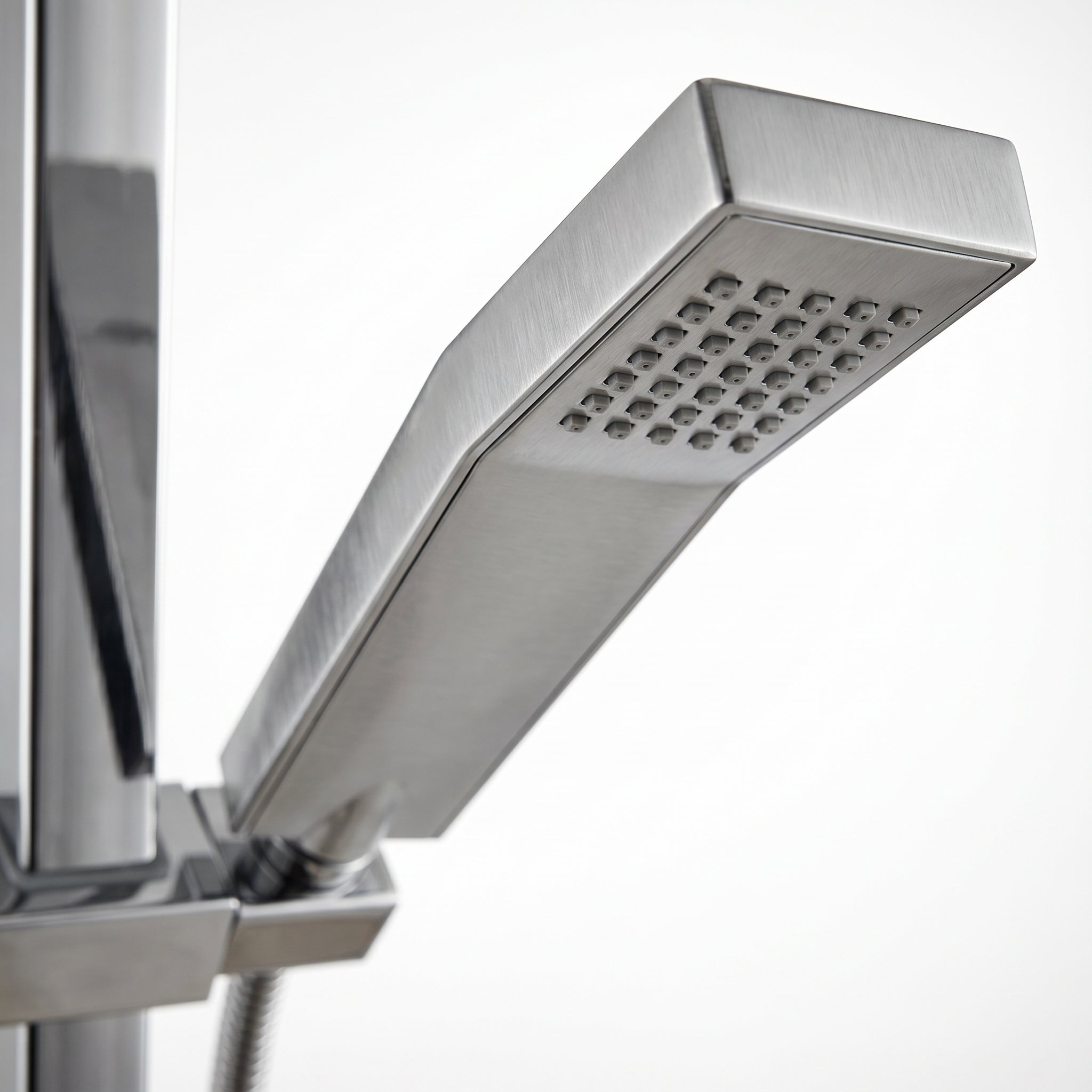 Camellia Sliding Rail Handheld Shower Set - Polished Chrome