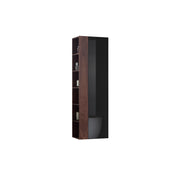 Armoire murale suspendue pour salle de bain - Noyer