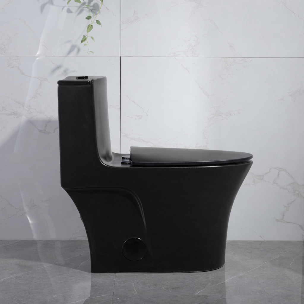 One Piece Toilet - Prato in Black