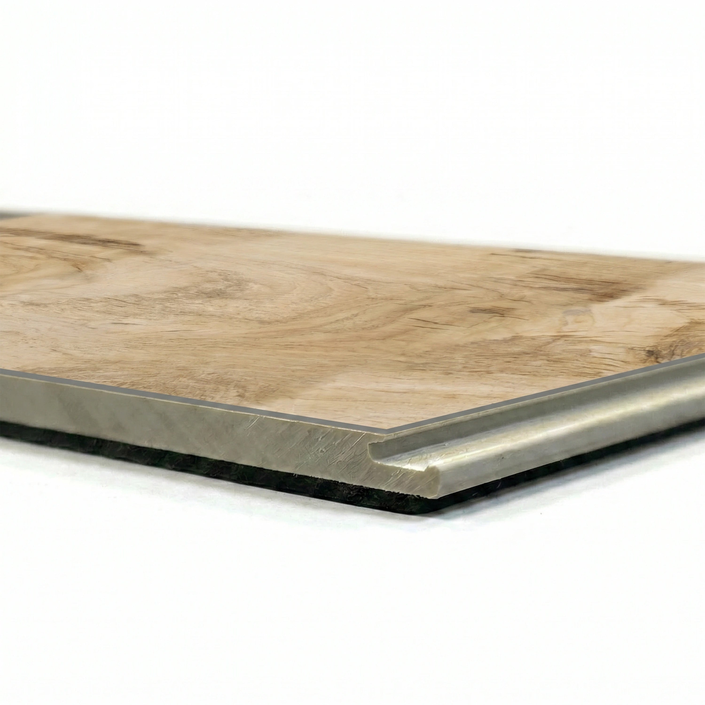 Hickory 6mm SPC Click Plank Flooring with Underpad | 7" x 54"
