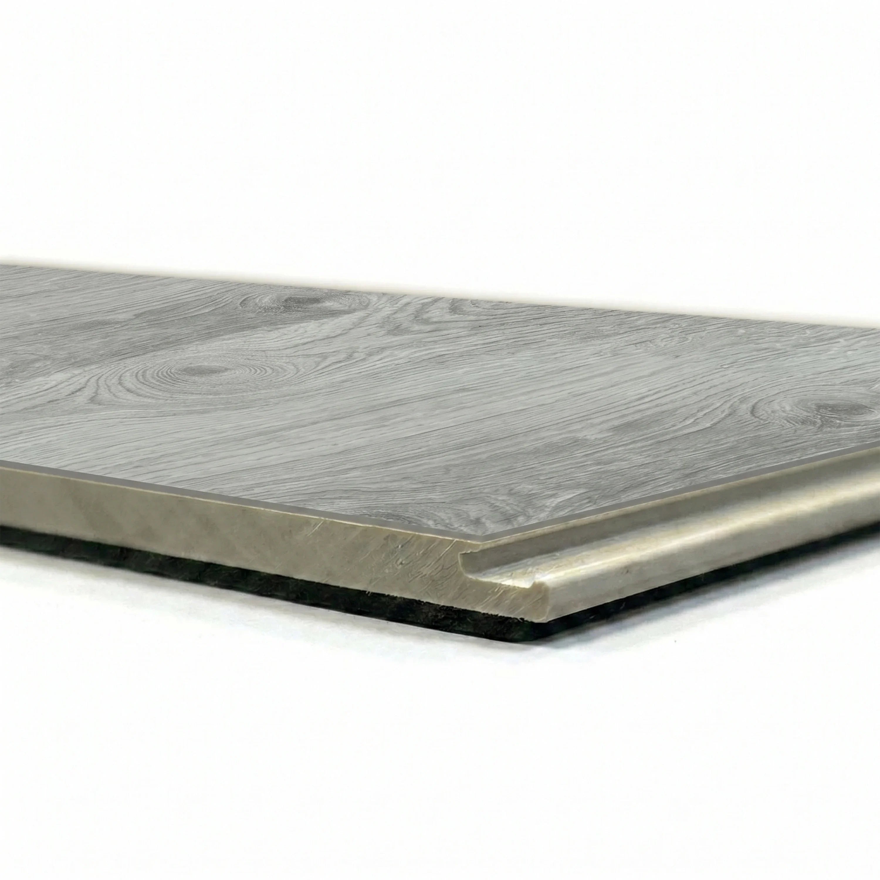 6.5mm Herringbone SPC Vinyl Drop-lock Flooring with Underpad - Geyser