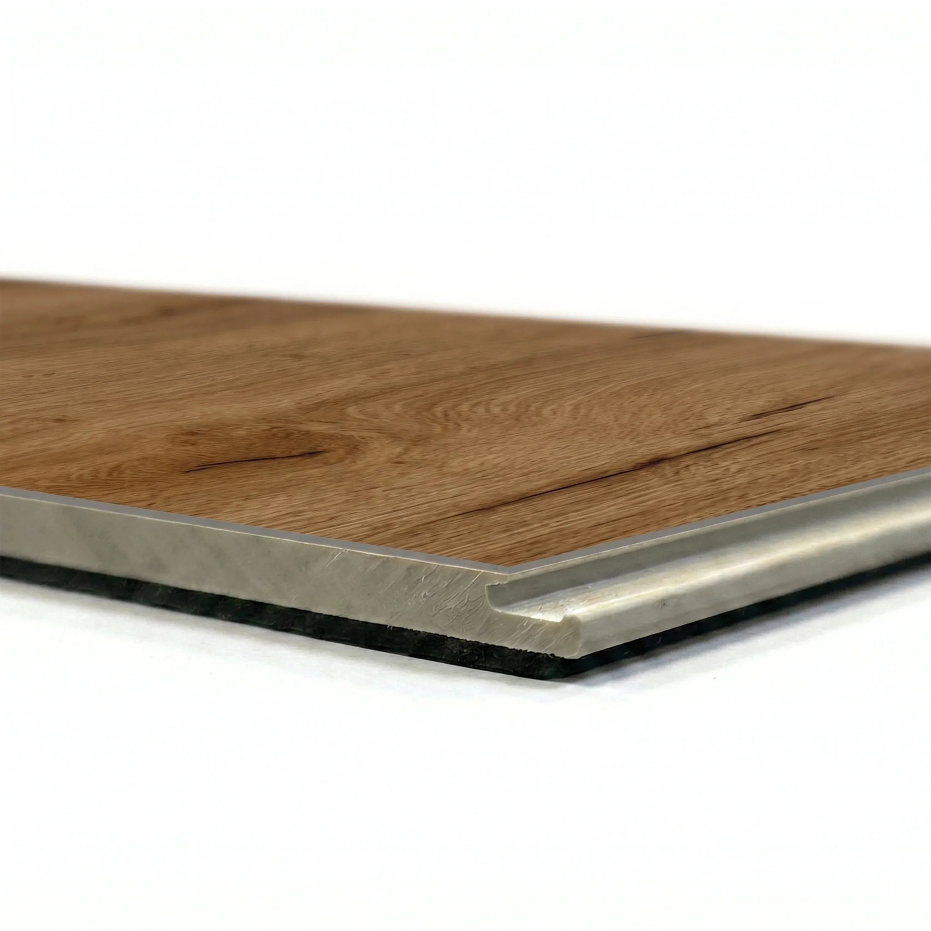 Smoked Oak 6mm SPC Click Plank Flooring with Underpad | 7" x 54"