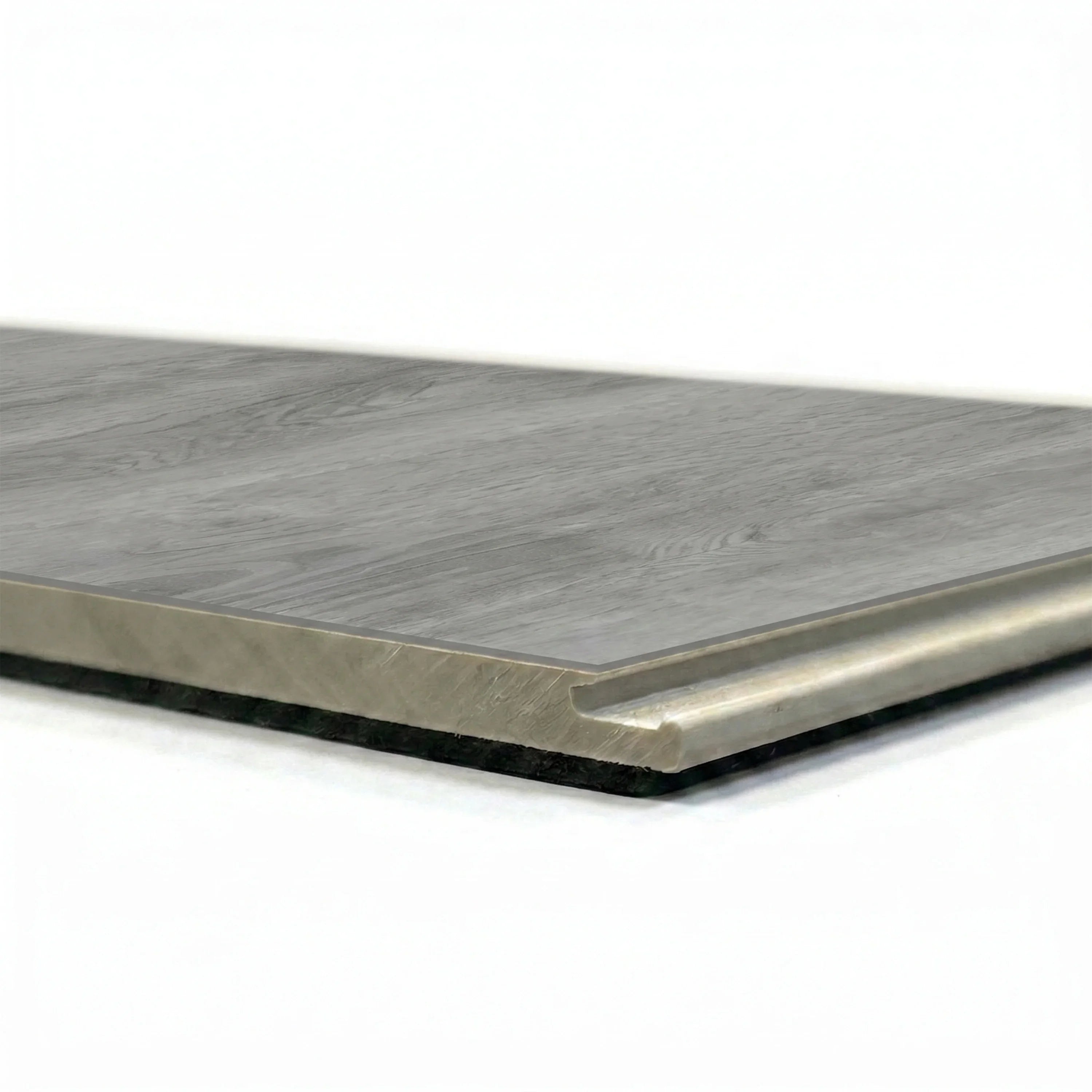 Revêtement de sol en lames SPC à clic Silver Oak 6mm avec sous-couche | 7 in x 54 in