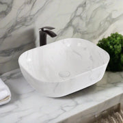 Lavabo Vessel Rectangulaire - D1302H012 Pierre Blanche