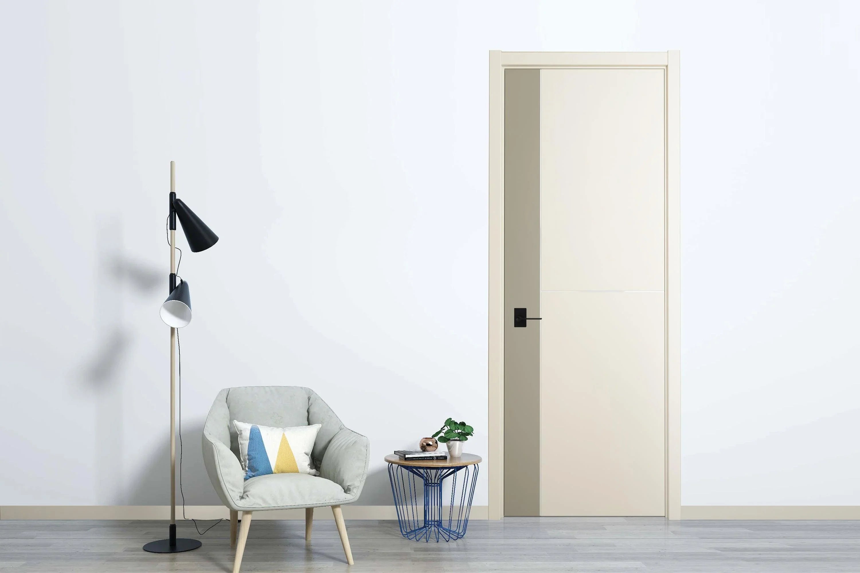 Custom Door 32" Strip Inlay with Wood Embossed Melamine