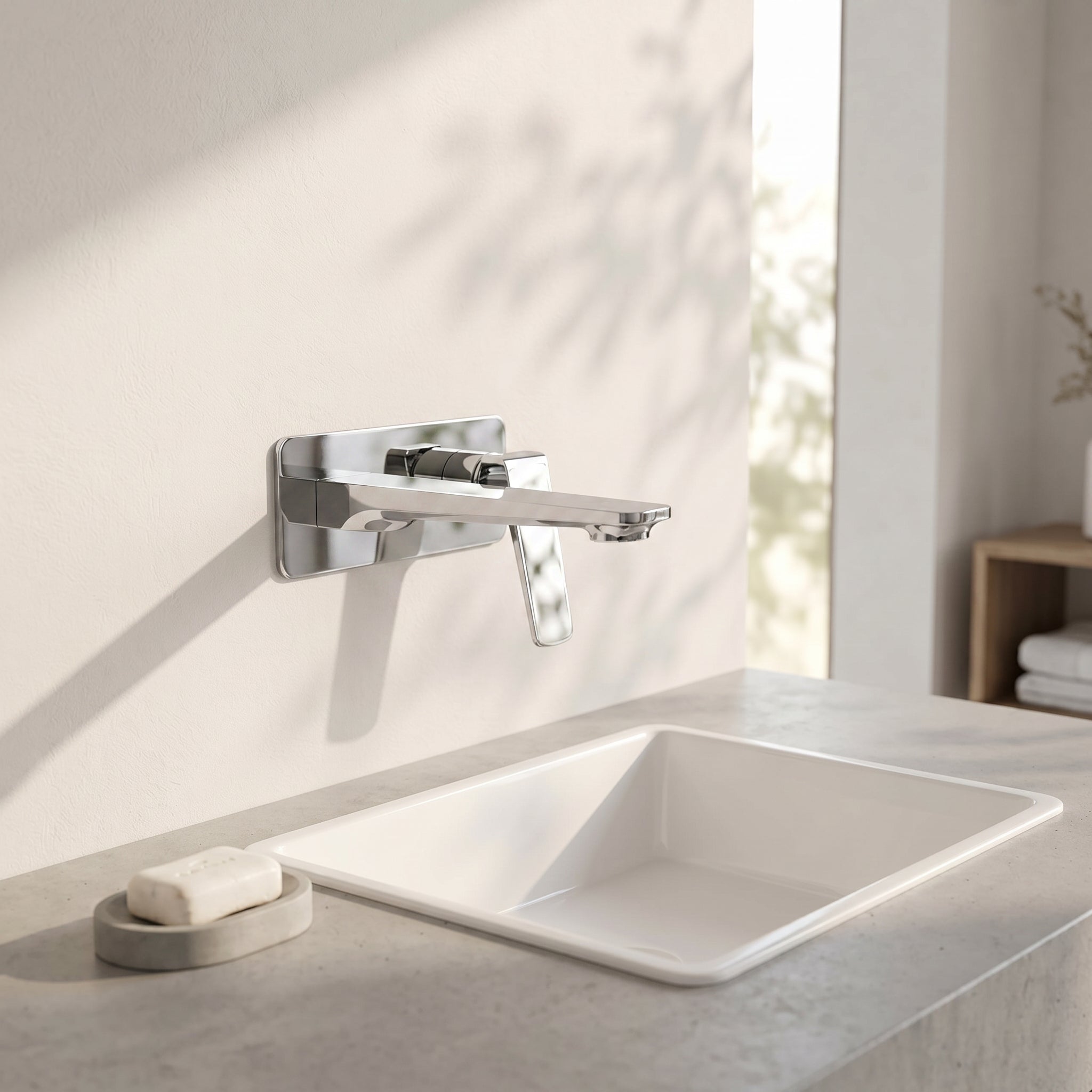 Chrono Single Handle Bathroom Sink Faucet in Chrome