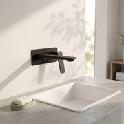 Chrono Single Handle Bathroom Sink Faucet in Matte Black