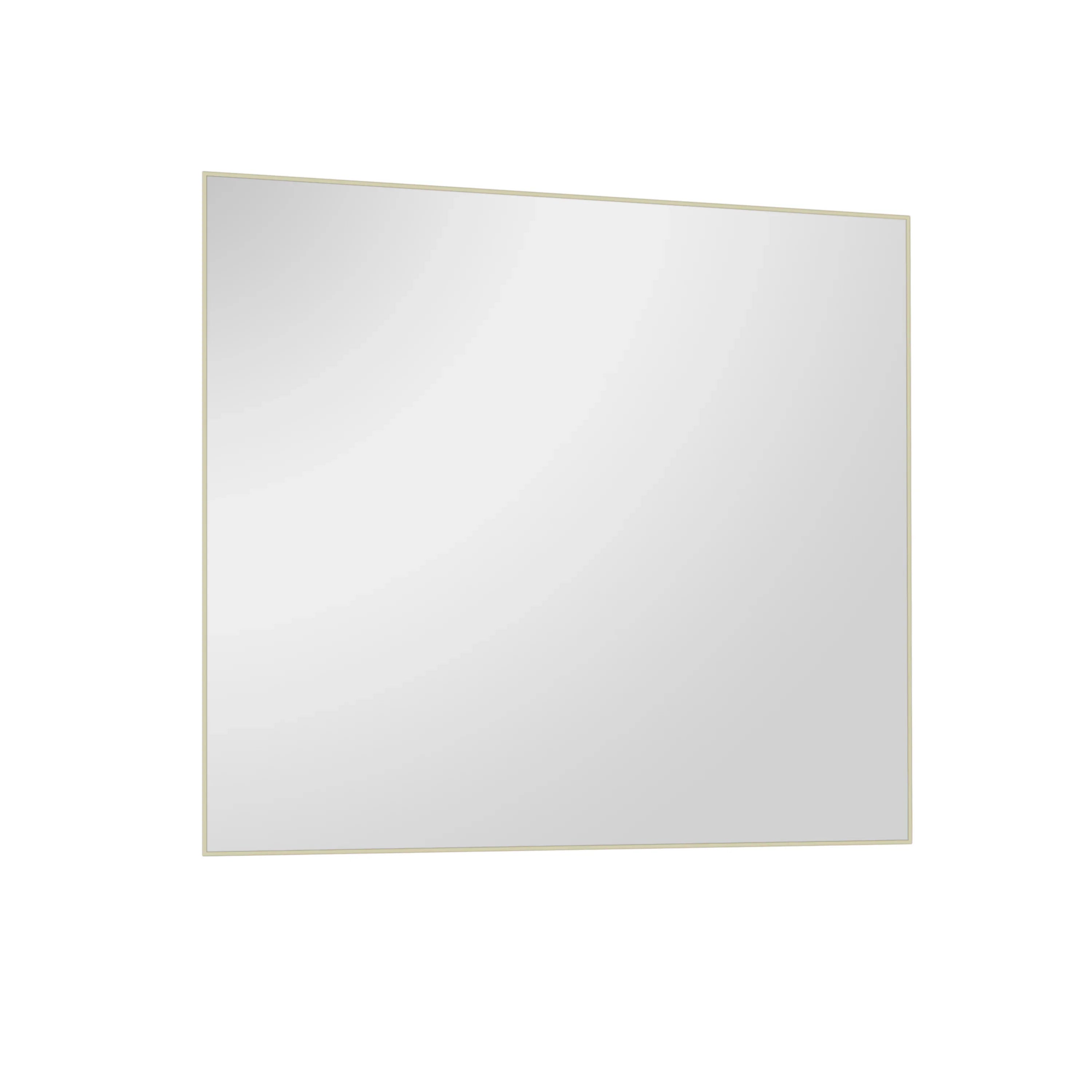 Miroir de Salle de Bain DEL 36po x 28po avec Cadre Métallique Or Brossé