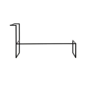 Cadre en acier inoxydable en métal noir mat de 64 po pour vanités murales - 1625 * 449 * 790