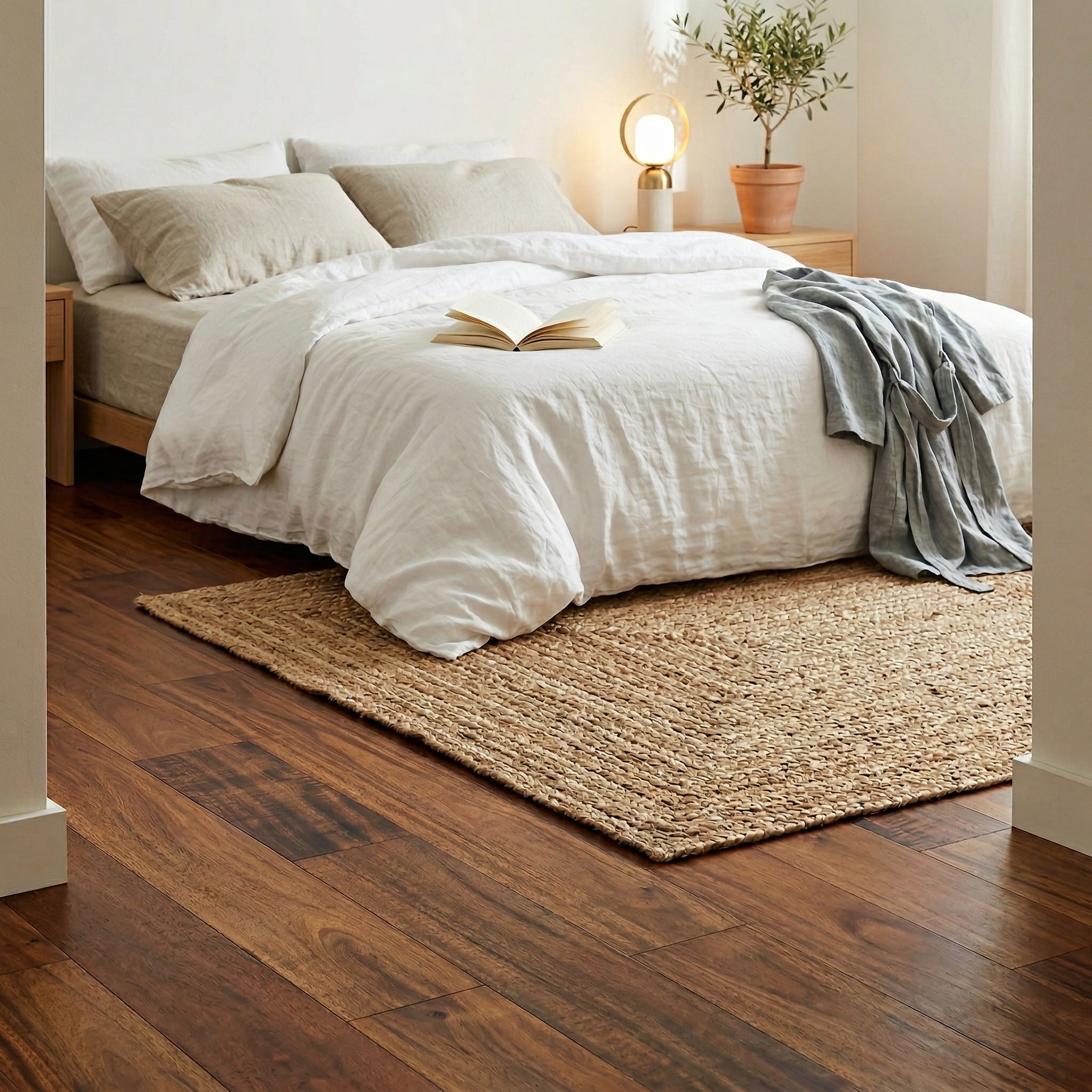 Plancher en bois franc d'ingénierie en acacia bronze de qualité ABCD - 4 po x 3/4 po | Languette et rainure