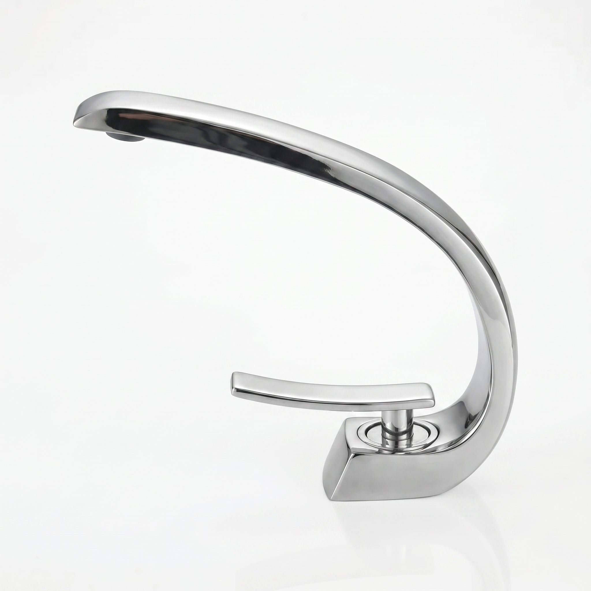 Robinet de Lavabo de Salle de Bains à 1 Poignée G-shape en Chromé