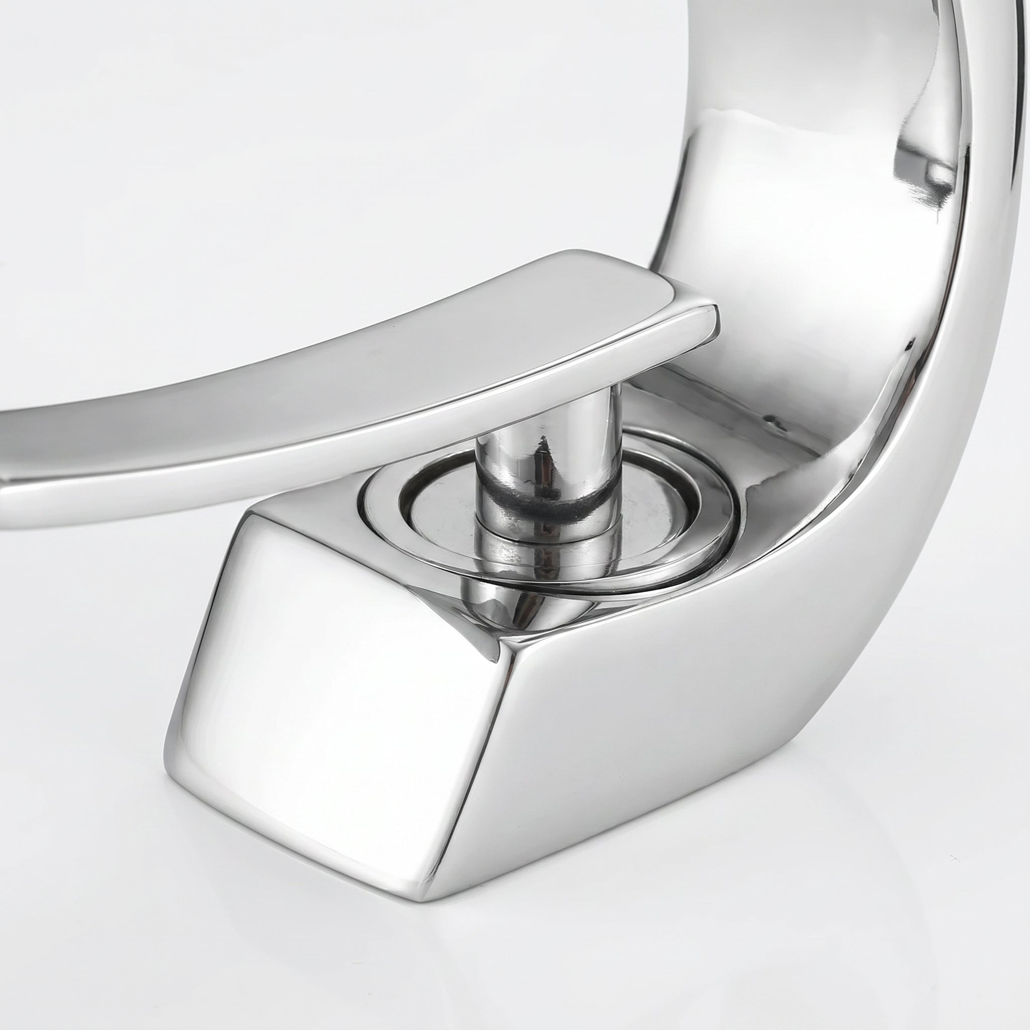 Robinet de Lavabo de Salle de Bains à 1 Poignée G-shape en Chromé