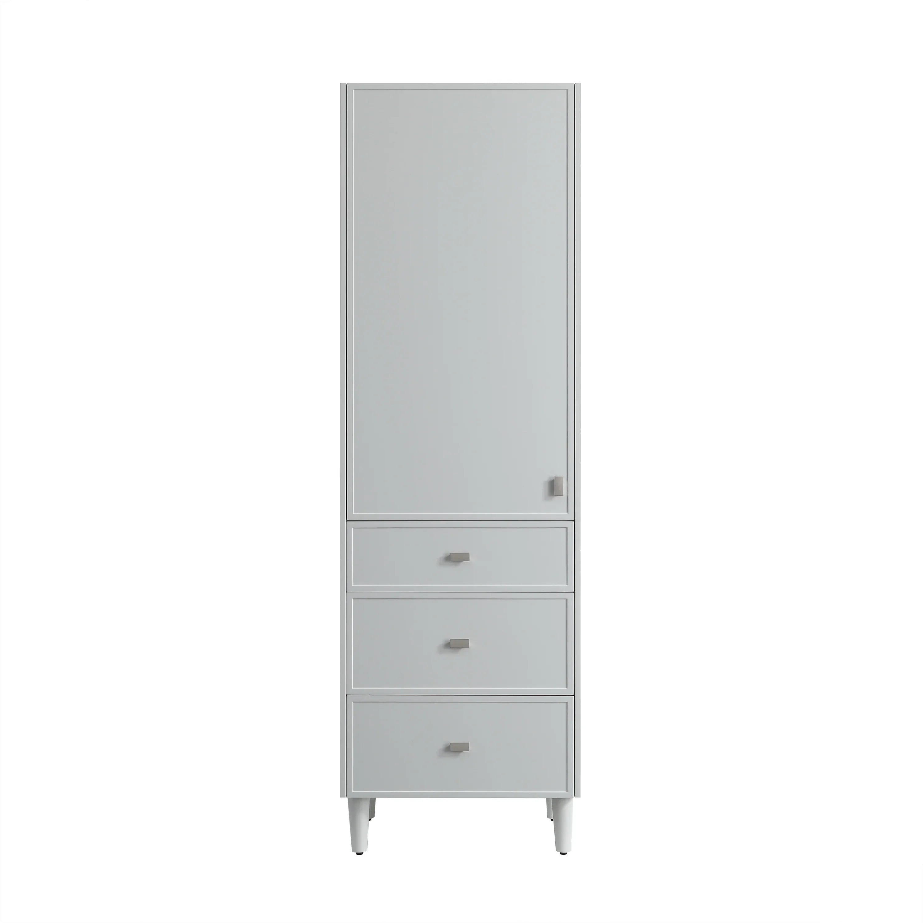 Bathroom Freestanding Linen Cabinet - Hampton Grey