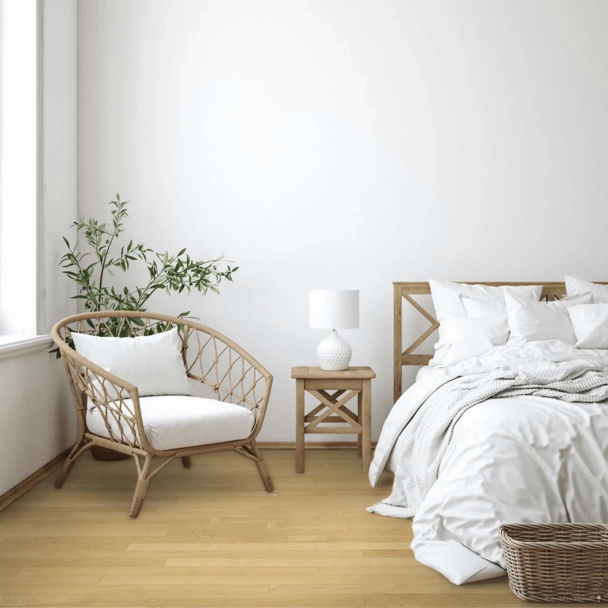 Hard Maple Solid Hardwood Flooring - Natural - 3 1/4" Select & better Matte 20% Smooth - Golden Elite Deco