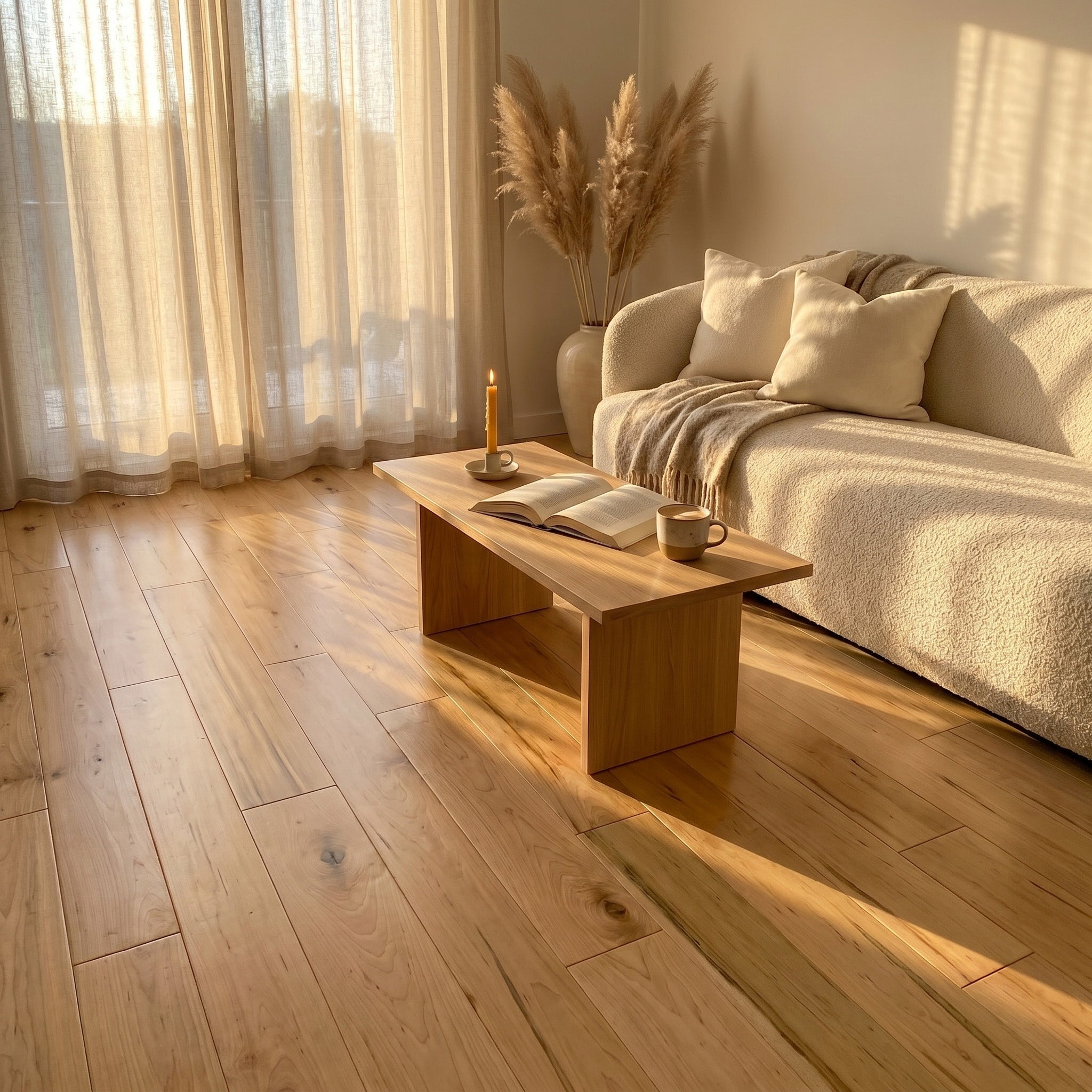 Natural Hard Maple Bistro Solid Hardwood Flooring - 4 1/4" x 3/4"