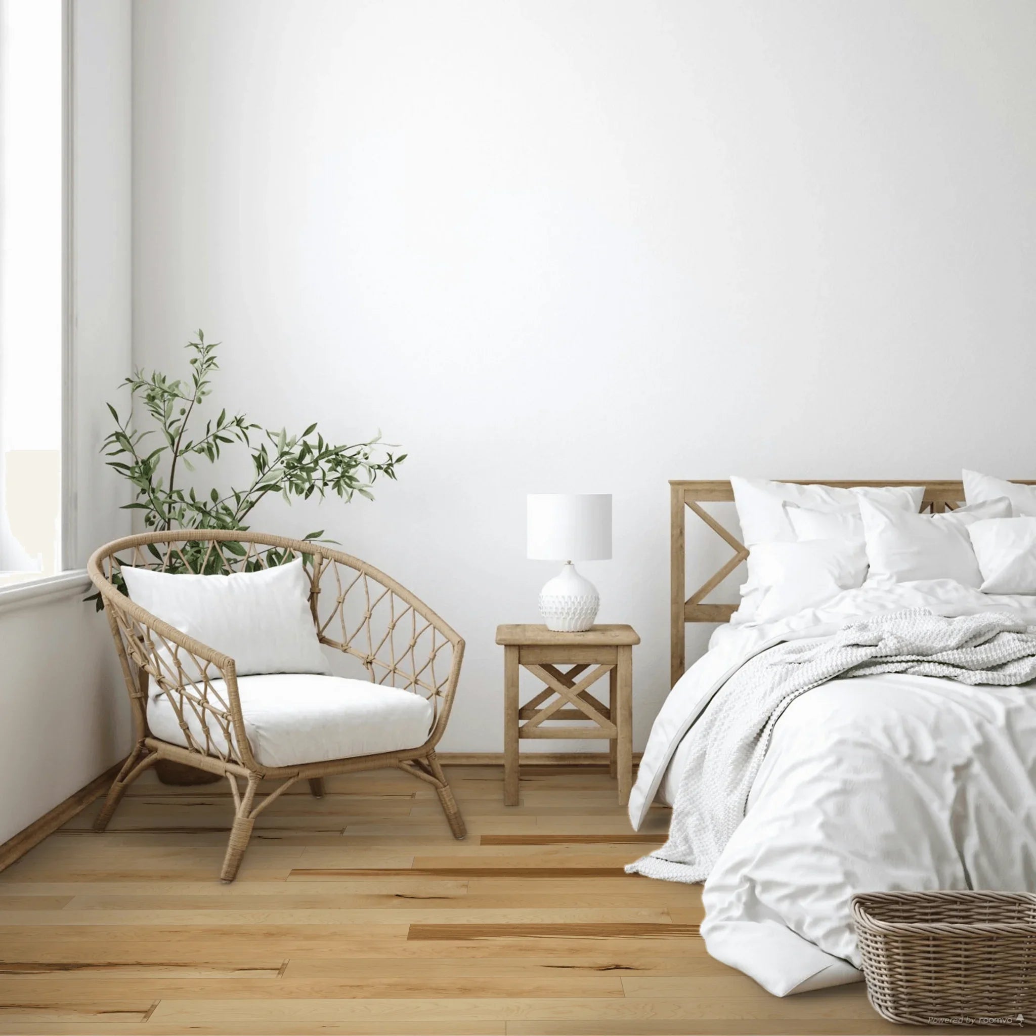 Hard Maple Engineered Hardwood Flooring - Natural - 3 1/8" Character Ultra-Matte 10% Smooth - Golden Elite Deco