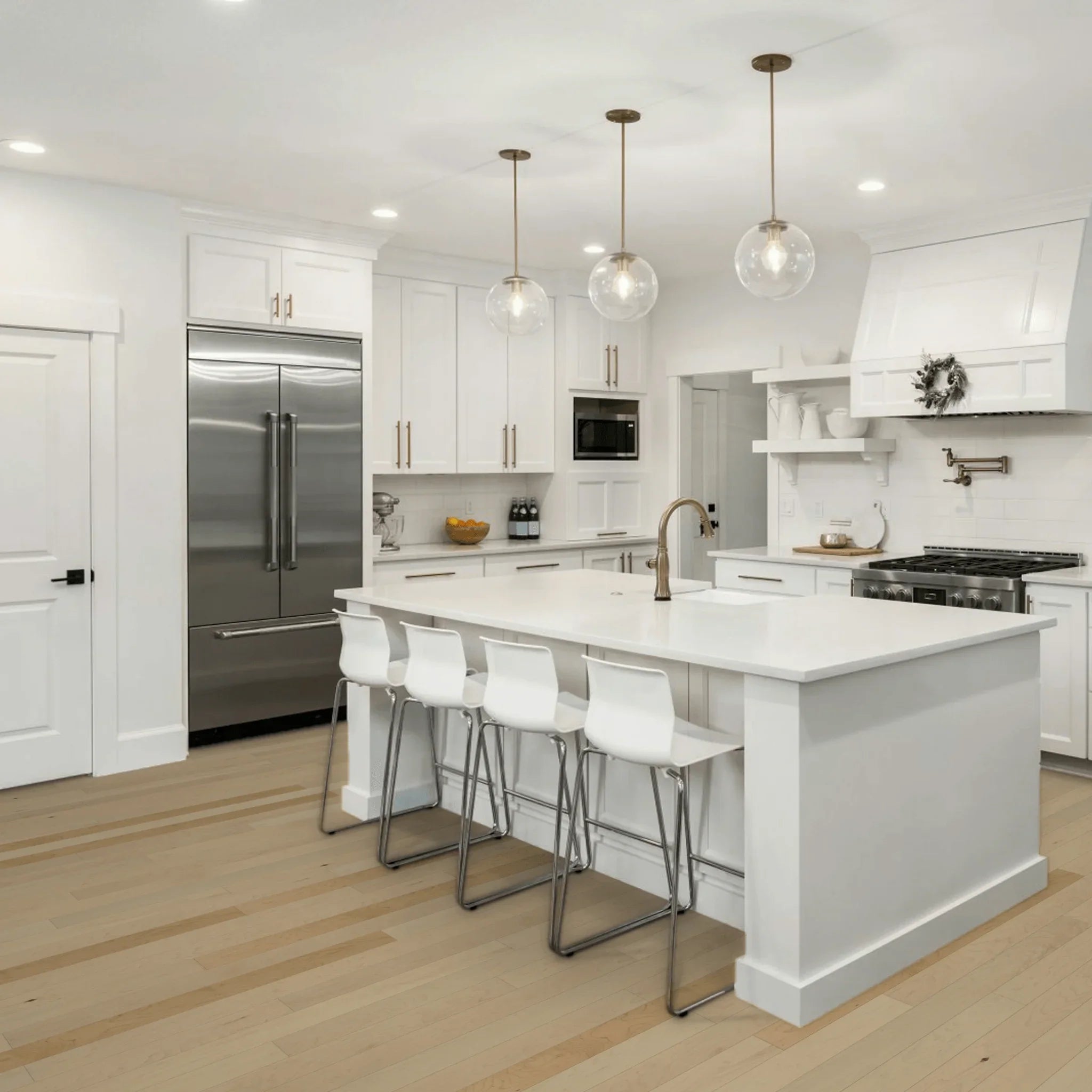 Hard Maple Engineered Hardwood Flooring - Doha - 3 1/8" Nuance Ultra-Matte 10% Smooth - Golden Elite Deco