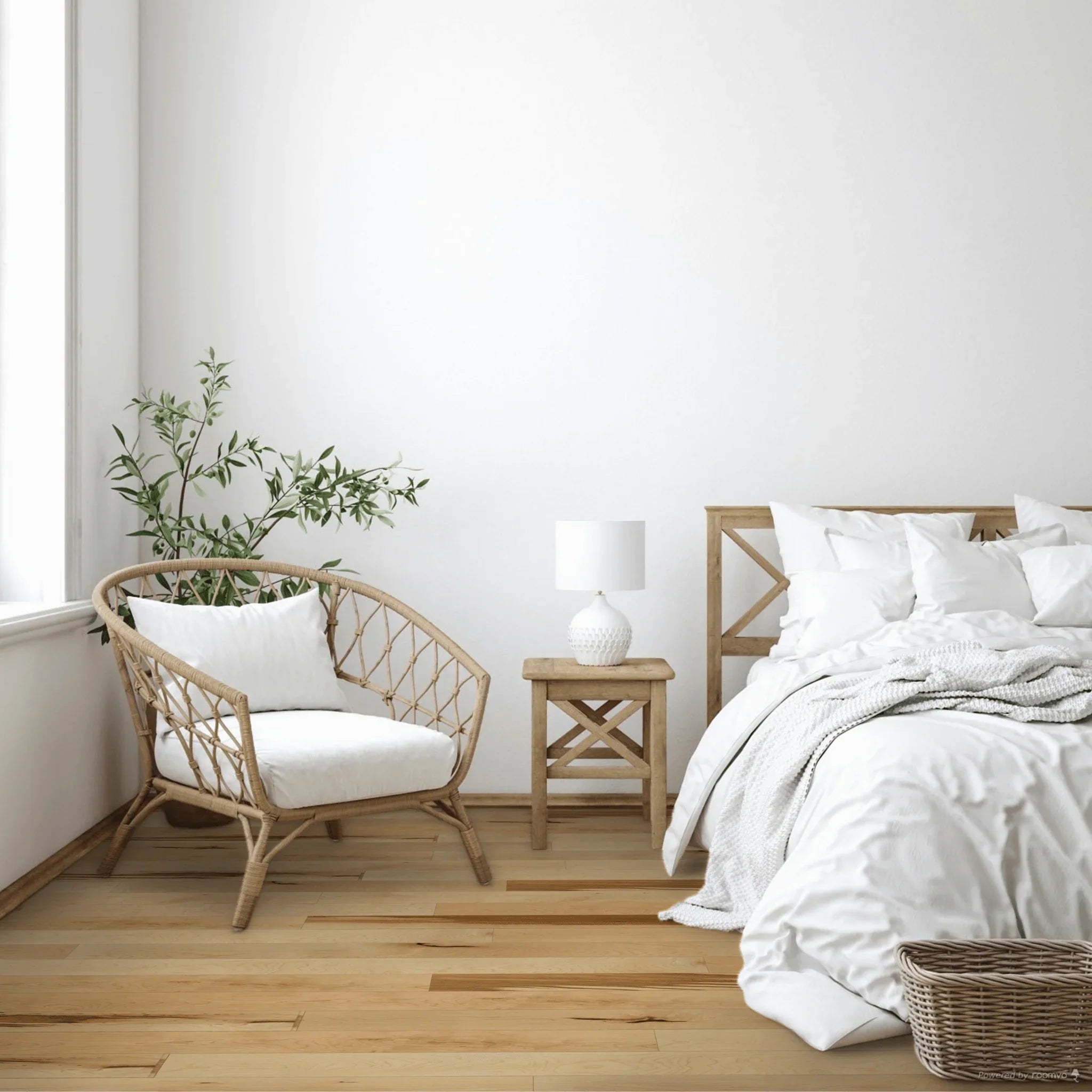 Hard Maple Engineered Hardwood Flooring - Natural - 5 3/16" Character Ultra-Matte 10% Smooth - Golden Elite Deco