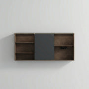 Armoire à pharmacie DEL noisette 60po avec portes à fermeture douce