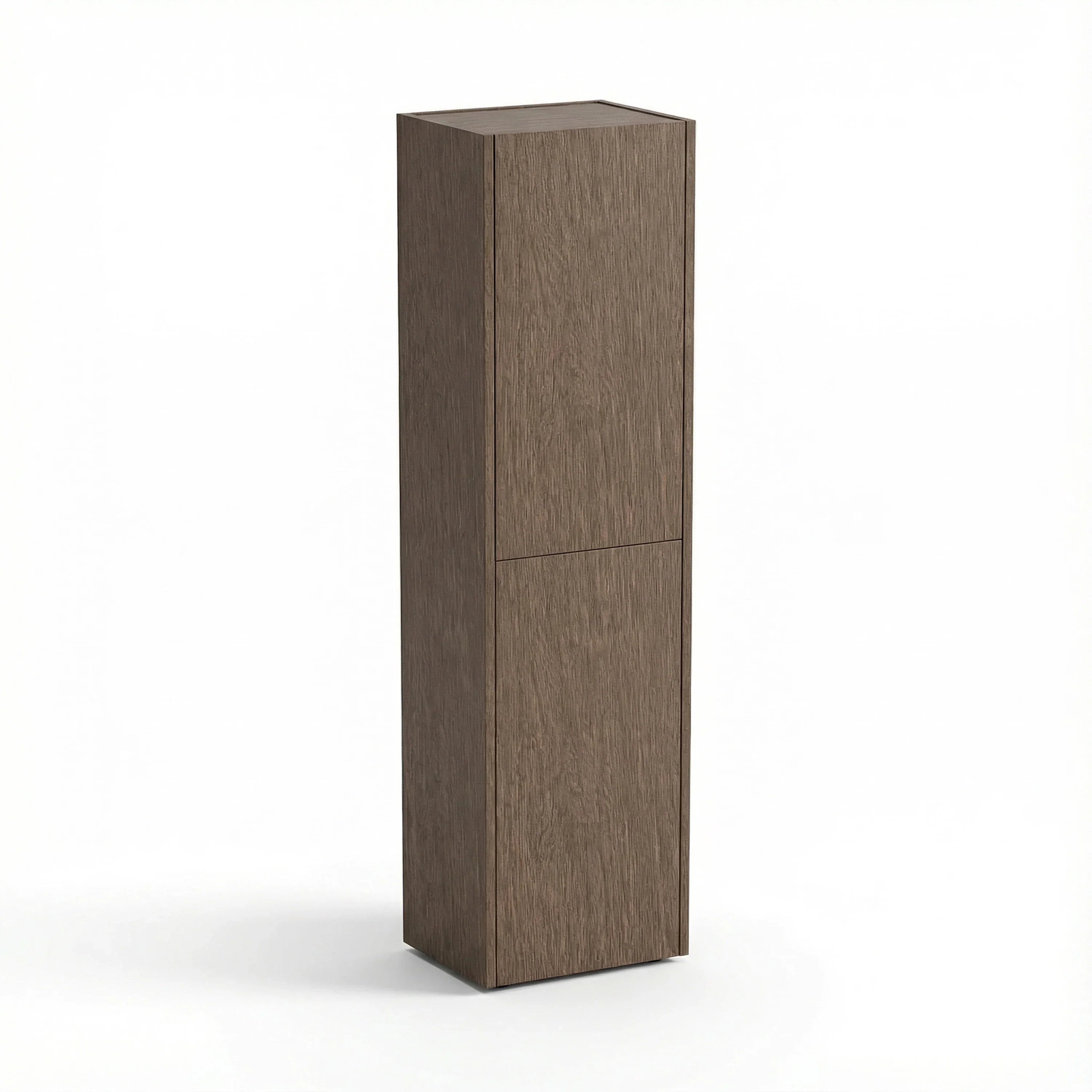 Meuble d'appoint Sanora en Noisette, 2 portes avec étagères - Rangement de salle de bain