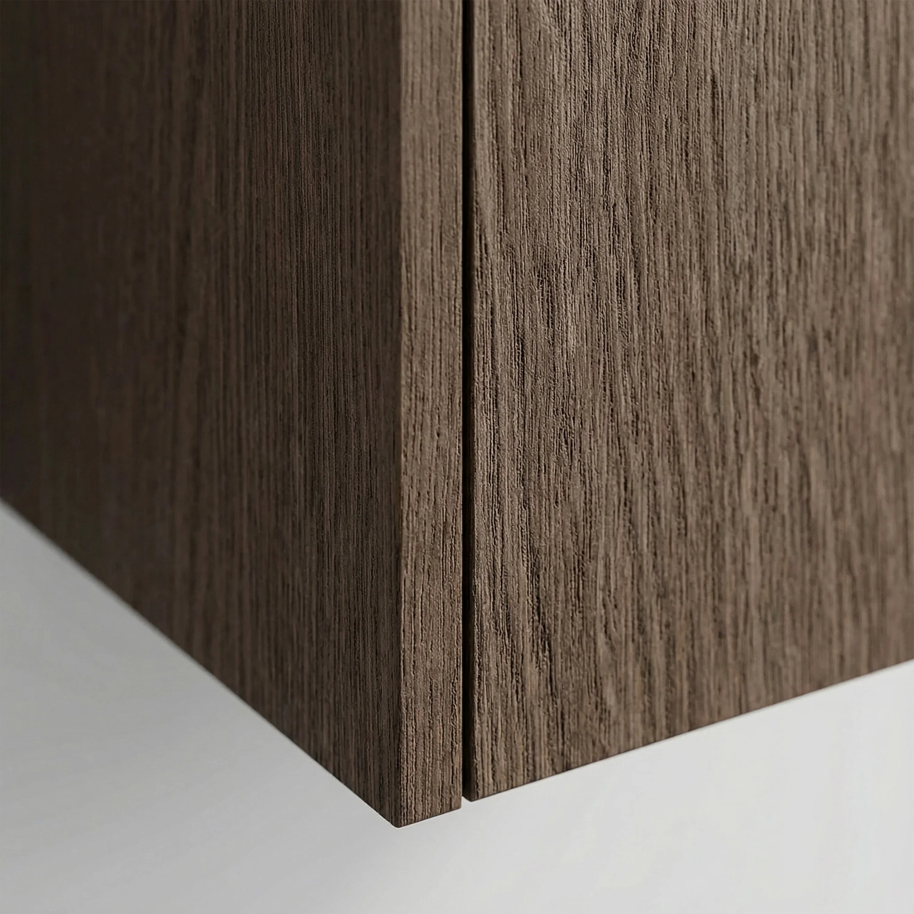 Meuble d'appoint Sanora en Noisette, 2 portes avec étagères - Rangement de salle de bain