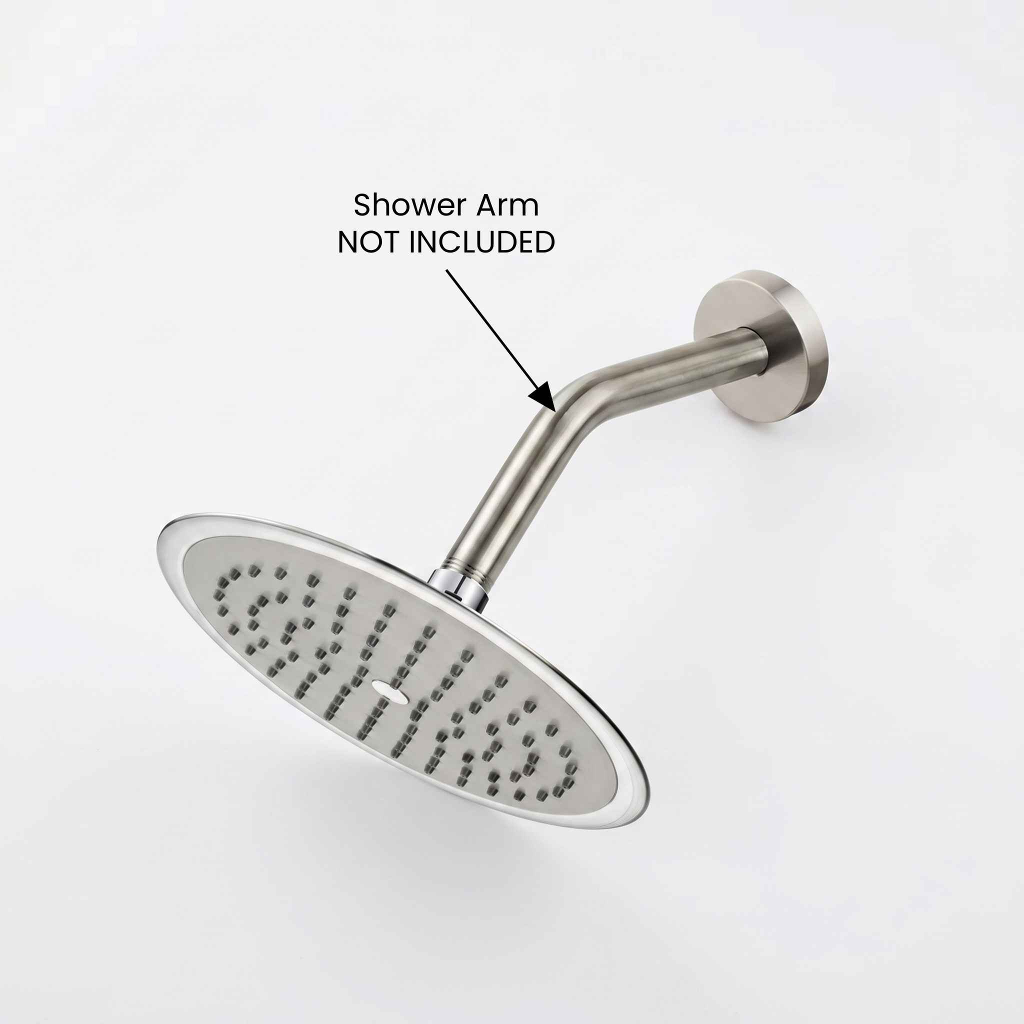 Pomme de douche  Nickel brossé - Ronde