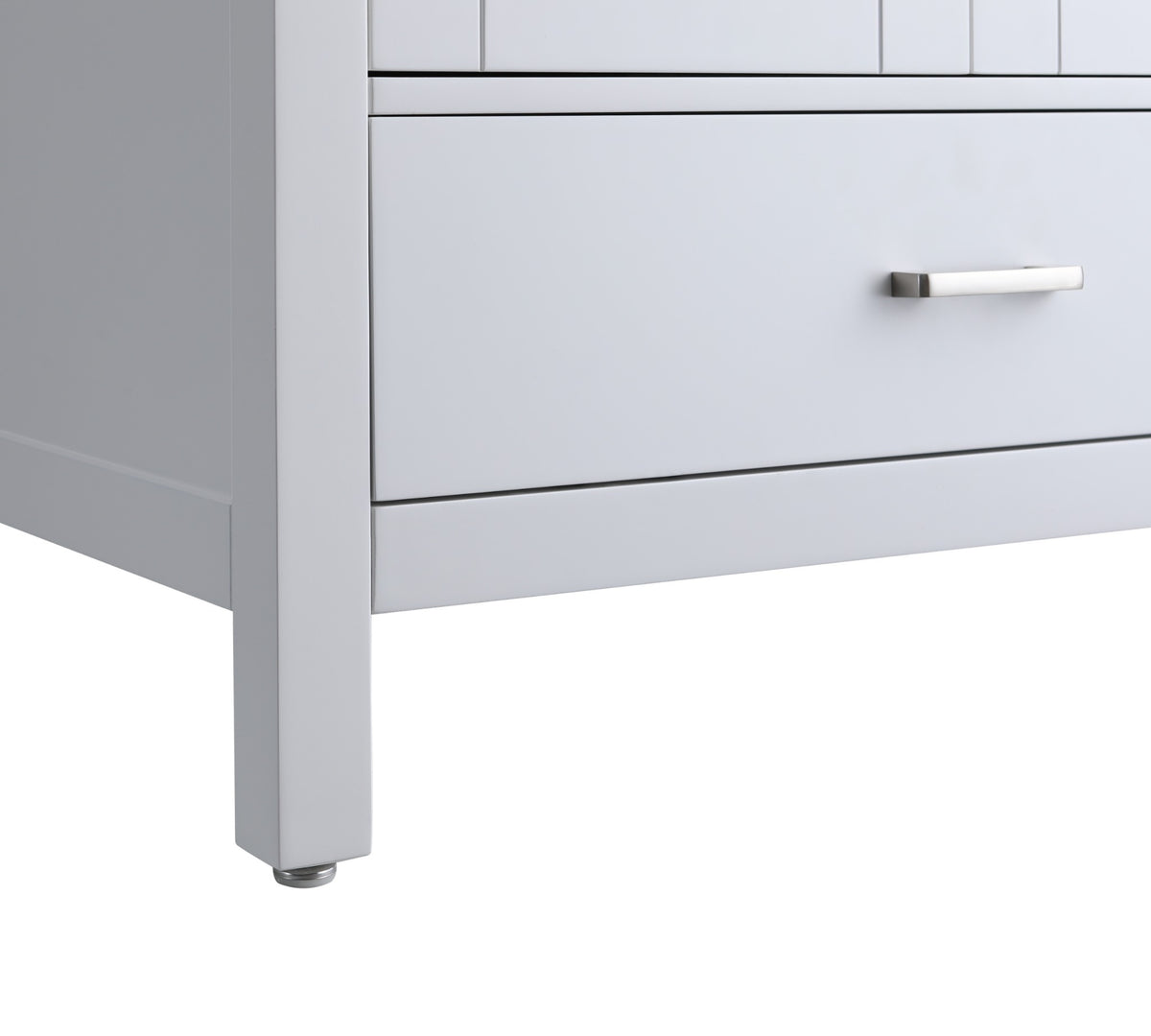 30" White Freestanding Single Sink Bathroom Vanity with Engineered White Marble Countertop