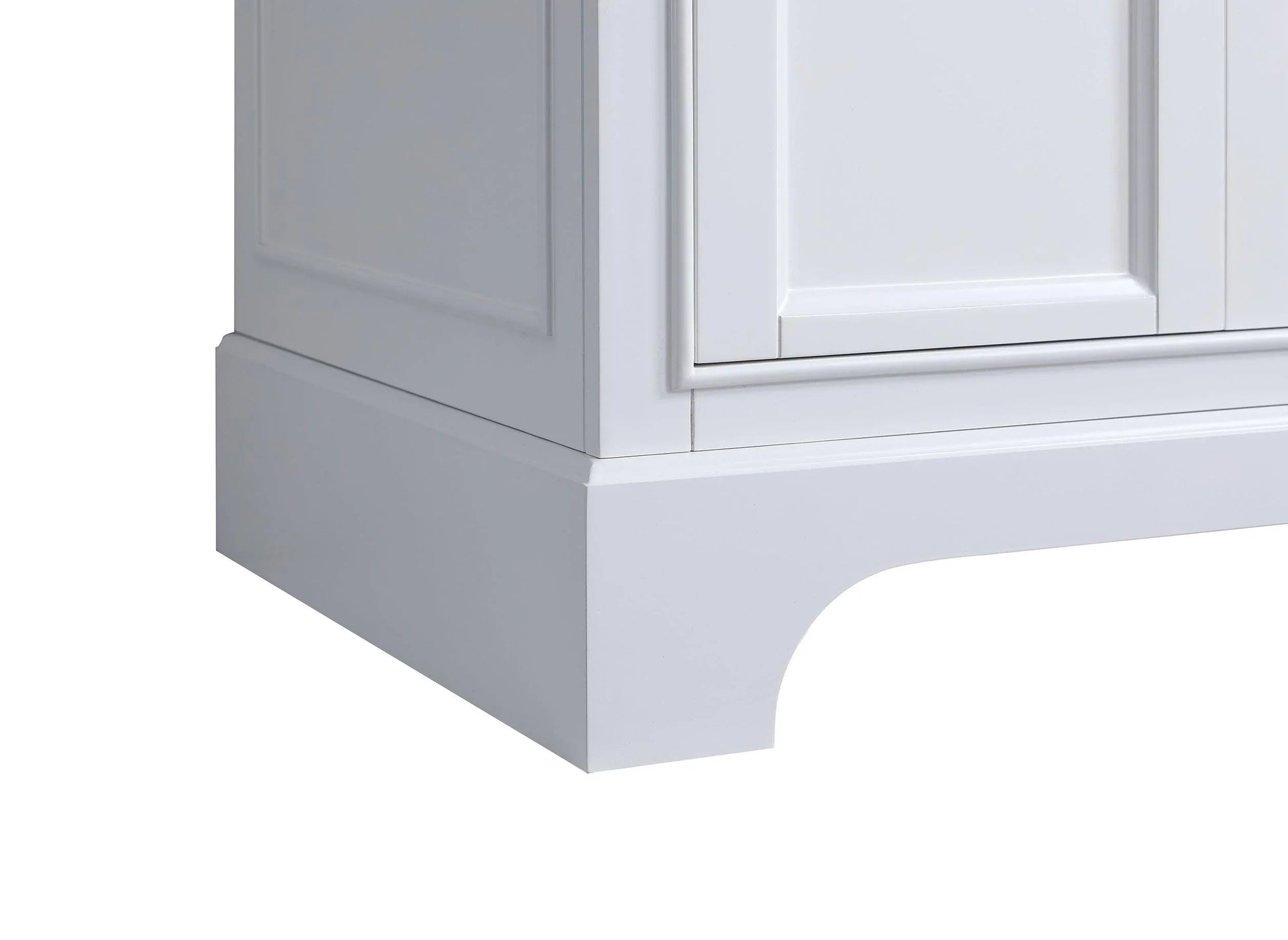 24" White Freestanding Single Sink Bathroom Vanity with Engineered Calcutta Marble Countertop - Golden Elite Deco