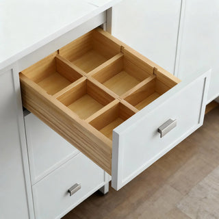 Meuble-Lavabo Autoportant 42po Gris Hampton avec Comptoir de Marbre Ingénierie Calcutta